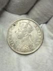 British India 1891 Victoria Empress One Rupee Silver Coin F109