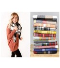 Trendy Plaid Blanket Scarf Women Big Oversized Long Scarves Warm Winter Tarta   