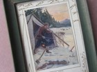 Vintage 1921 Framed Calendar Atlantic Bridge Co Engineers Roanoke Va Hunting Art