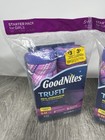  2  Goodnites Trufit 4 Underwear 10 Disposable Inserts Girls S M Starter