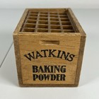 Vintage 1984 Watkins Baking Powder Wooden Crate 4  X 3  X 3 