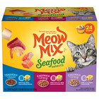  2 Pack  Meow Mix Seafood Selections Variety Pack  Wet Cat Food  2 75 Oz Cup  24