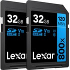 Lexar 32gb High-performance 800x Uhs-i Sdhc Memory Card Blue Series -  2-pack 