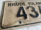Vintage License Plate Rhode Island - Ri 1966 -- Car Automobilia Man Cave Decor