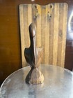 Hand Carved 6 5     Ironwood Pelican Bird Sea Carved Tiki Nautical Beach Vtg  135