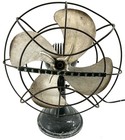 Vintage Art Deco Westinghouse     Lively Aire Oscillating Fan     Gray green     Works