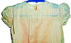 Vintage Girl s  Pink Cotton Dress  With White Embroidery Hand Made Imported