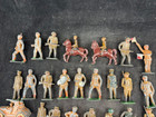 Barclay And Manoil Vintage 1920s Cast Iron And Lead 3  Soldier Figures Lot Of 35