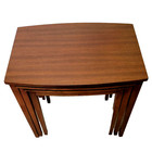 Vintage Mid-century Mersman Mahogany Nesting Tables Mcm Set Of 3 - Rare  