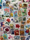 Flower Stamps From Around The World  Lot Of 25- Mix Of Mint-mh-used-free Ship 