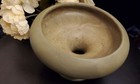 Vintage Round Midcentury Matte Green Planter Vase Mccoy For Floraline 430