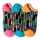 Littlemissmatched Black Colorblock Liner Socks - 3 Socks  kids 6-2 
