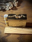Vintage Gold Zell Fifth Avenue Vanity Carryall Compact Coin   Lipstick Holder