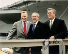 Governor Jeb Bush Signed 8x10 Family Photo Autograph  Auto Jsa Coa