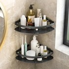 Bathroom Shelves No-drill Wall Mount Corner Shelf Shower Storage Rack Holder
