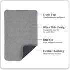 Non-slip Grey Bath Mat 17x27 Quick Dry Low Pile Absorbent Bathroom Rug
