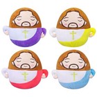 4pcs Jesus Plush Pillows Religious Gift Jesus Throw Pillow Christian Living 