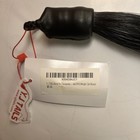Horse Tail Extensions With Braided Horsehair Loop  Blunt Cut Bottom Jet Black