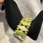 J c walsh Irish Connemara Marble Elegant Stretch Green Stone Bracelet