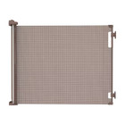 71 In  W X 33 In  H Indoor outdoor Retractable Baby Gate Brown