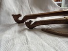 2 Vintage Hand Carved Gusle Instruments Horse Head