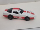 Tyco Corvette White   Red  3 Aurora Afx  Ho Scale Slot Car