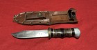 Wwii Us Military Theater Made Fighting Knife   Scabbard
