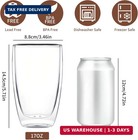 Mesney 17 Oz Double Walled Glass Coffee Mugs  Glass Coffee Mugs Set Of 4  Insula