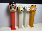 Vintage Pez Dispenser Lot Of 4 Taz Snoopy Garfield Looney Tunes Peanuts