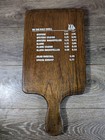 Vintage 2-sided The Chart House Restaurant Menu Wooden Cutting Board Paddle