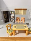 Bluey Bingo Family Play Lot Kitchen Furniture Bar Stools Table Refrigerator