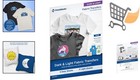 Printable Iron On Transfer Paper For Dark   Light Fabrics T-shirts 8 5x11