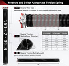 Garage Door Spring 0 250 X 2    X 30     pair   18000 Cycles Garage Spring Door Repl