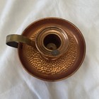 Vintage Coppercraft Guild Chamberstick Candle Holder 