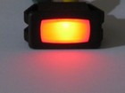 Red Rectangular Panel Mount Neon Indicator Mcgill Light - 125v -  25  Terminals