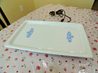 Corning Ware Blue Cornflower Electric Warming Tray Hot Plate W cord Works Great 