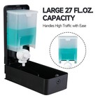 27oz  800 Ml  Manual Wall Mounted Soap Dispenser Ideal For Commercial Bathrooms