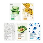 Natural Mask Sheet  pack Of 50  - Bulk Value Set  5 Types X 10 Sheets  aloe     