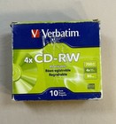 Verbatim  95170 9 Pack Lot Cd-rw 80min 700mb 4x Speed Rewritable 9 Cds Sealed 