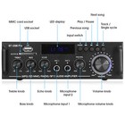 Dual Mic Karaoke Amplifier Digital Bluetooth Receiver Usb Player Home Power Amp