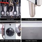 Cmi Natural Gas Deep Fryer 3 4 5 Burners Commercial Floor Fryer With 2 Basket