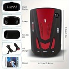 2pcs 360 Degree Car 16 Band V7 Gps Speed Safety Radar Detector Voice Alert Laser