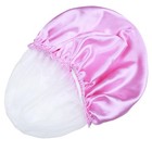 Waterproof Double Layers Shower Cap For Women Reusable Hair Bath Cap Hair Bonnet
