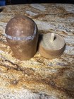 Antique Vintage Wood Hat Mold Block Millinery Form Midwest H b    D Co