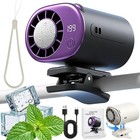 Car Clip On Air Conditioner Fan With Led Display 360   Rotation 199-speed Car Fan