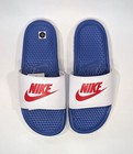 Nwt Nike Mens Benassi Jdi Slide  Blue red white-size 8
