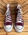 Vintage Maroon Converse All Star Hight Top Chuck Taylor Made In Usa  Size Us 8