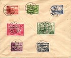 1939 Registered Riga Latvia Multicolor Postal Stamps Express Mail Cover