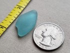 Genuine Beach Sea Glass Surf Tumbled Teal Green Blue Ocean Frosted Pendant T03