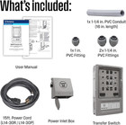 30 Amp Transfer Switch Kit With 8 Circuits  Compatible With Generators Up To 750